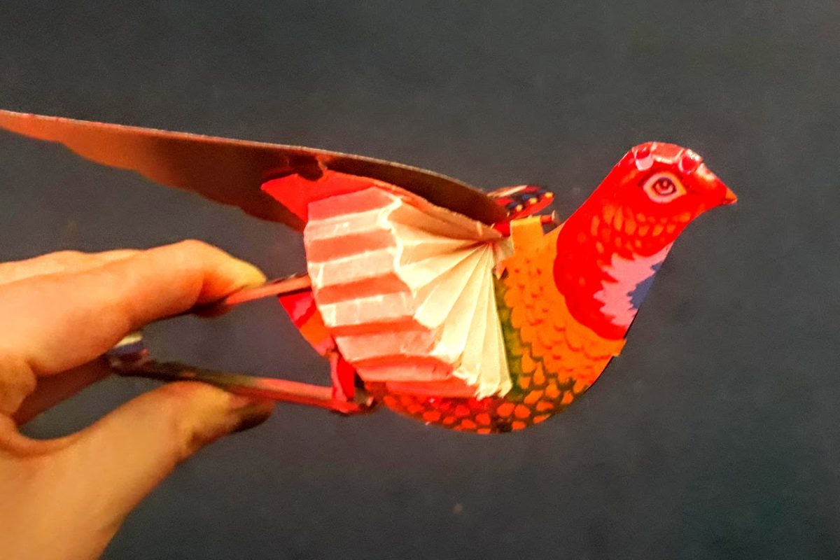 A paper toy bird