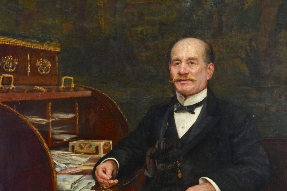 An oil painting of Frederick Horniman